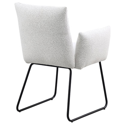 Silla de comedor tapizada Ackland gris claro (juego de 2)