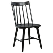 Juego de comedor extensible Middleton con hojas en marrón y negro