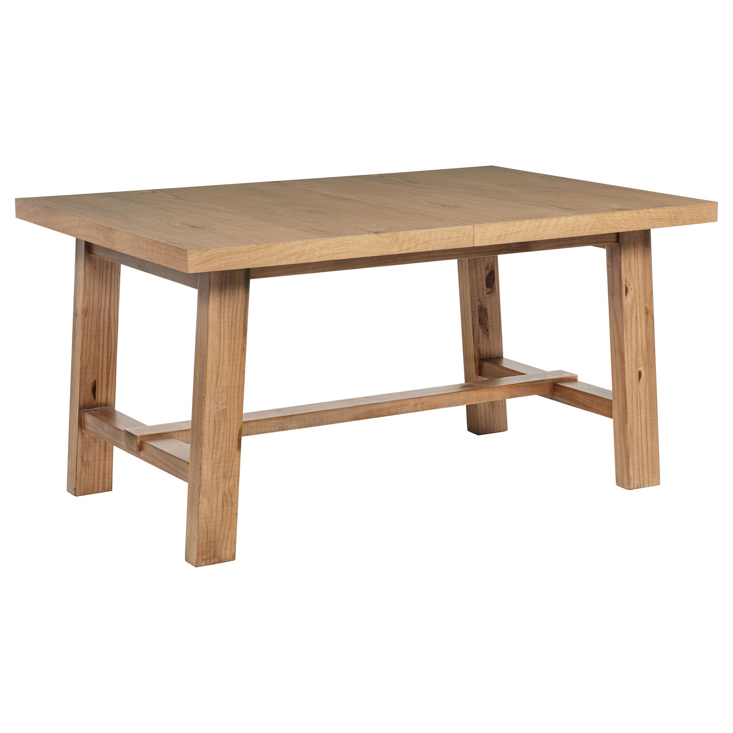 Mesa de comedor extensible Middleton de 106 pulgadas, color marrón natural