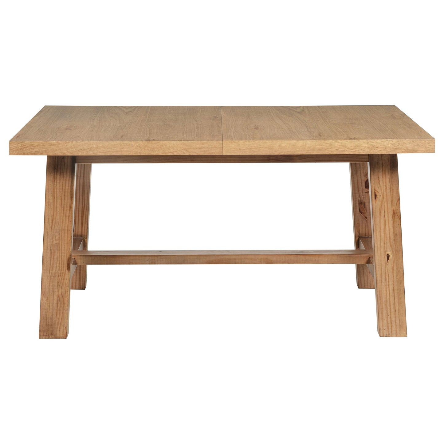 Mesa de comedor extensible Middleton de 106 pulgadas, color marrón natural