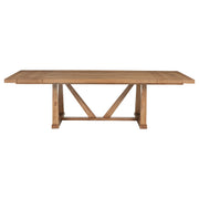 Juego de comedor extensible Middleton con hojas en marrón y negro