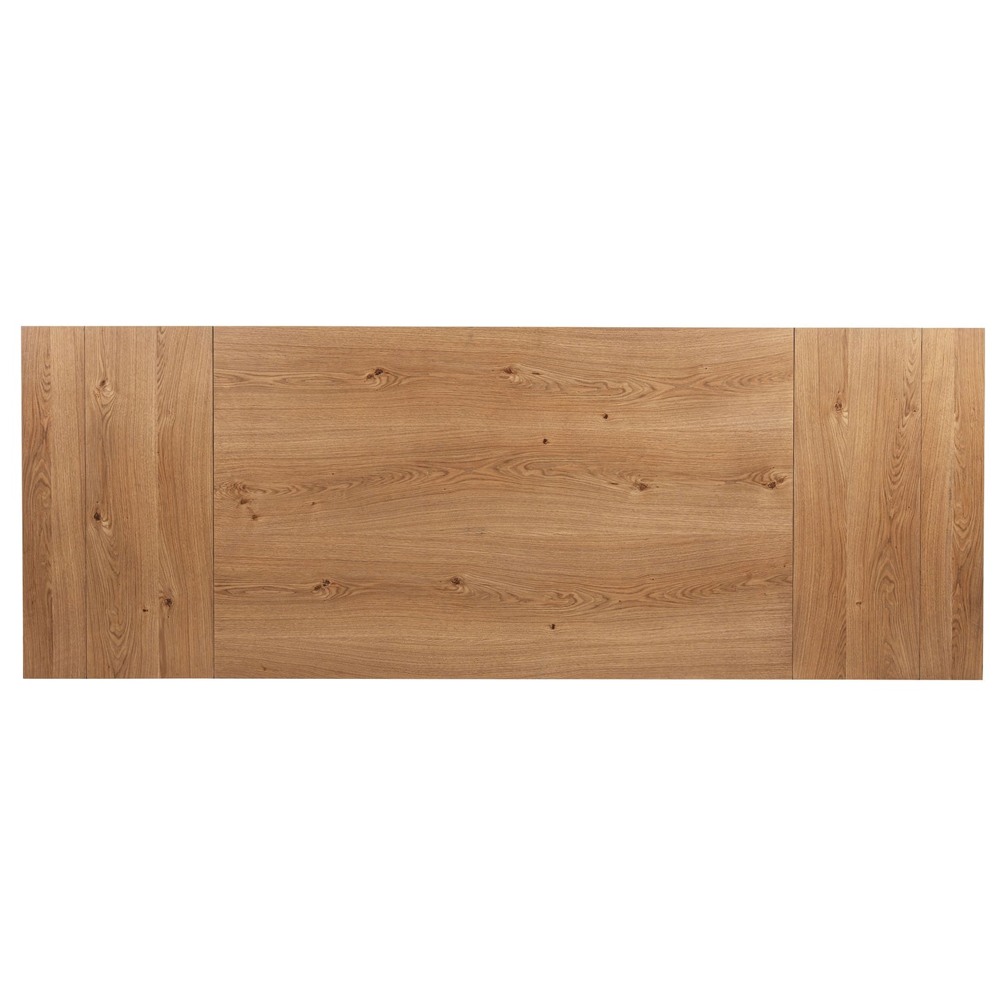 Mesa de comedor extensible Middleton de 106 pulgadas, color marrón natural