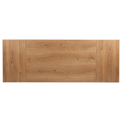 Mesa de comedor extensible Middleton de 106 pulgadas, color marrón natural