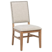 Silla de comedor tapizada Middleton beige (juego de 2)