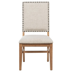 Silla de comedor tapizada Middleton beige (juego de 2)