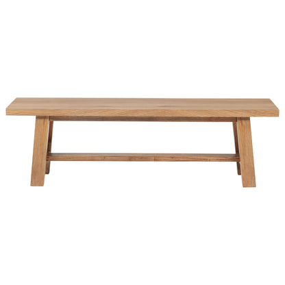 Middleton 60-inch Wood Backless Dining Bench Natural Brown