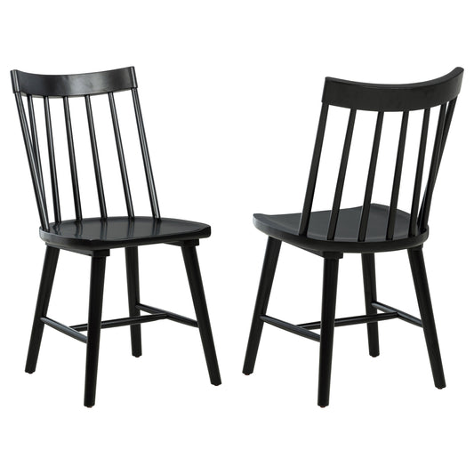Middleton Solid Wood Dining Side Chair Black (Set of 2)