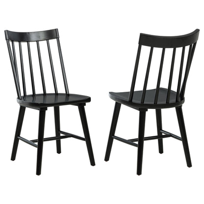 Middleton Solid Wood Dining Side Chair Black (Set of 2)