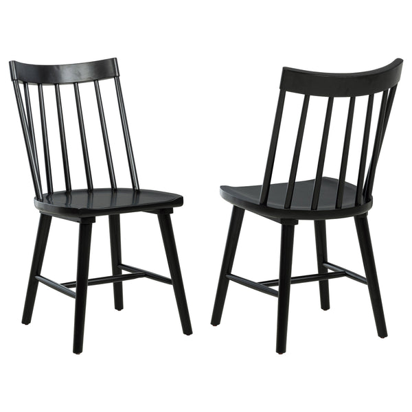 Middleton Solid Wood Dining Side Chair Black (Set of 2)