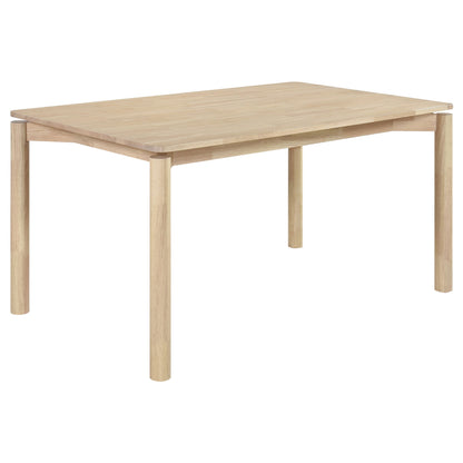 Juego de comedor de madera Parkridge de 59 pulgadas en nogal natural