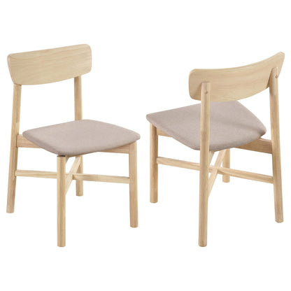 Silla de comedor Parkridge en nogal natural (juego de 2)