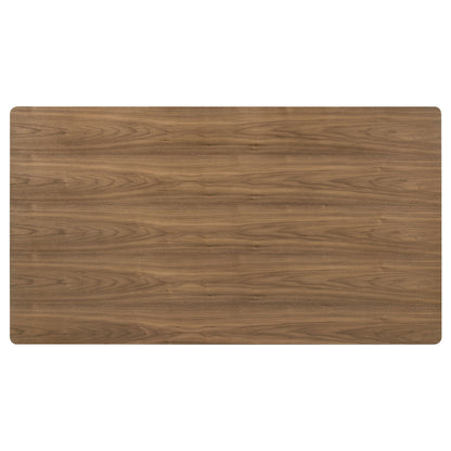 Juego de mesa de comedor redonda de madera Crestmore de 46 pulgadas en nogal