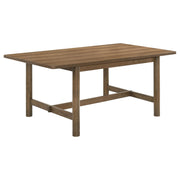 Juego de mesa de comedor rectangular Crestmore en nogal