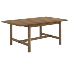 Juego de mesa de comedor rectangular Crestmore en nogal