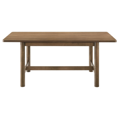 Juego de mesa de comedor rectangular Crestmore en nogal