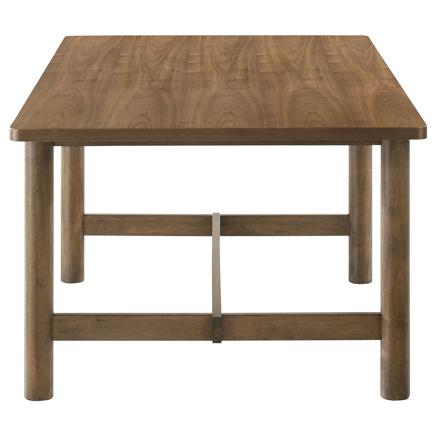 Juego de mesa de comedor rectangular Crestmore en nogal