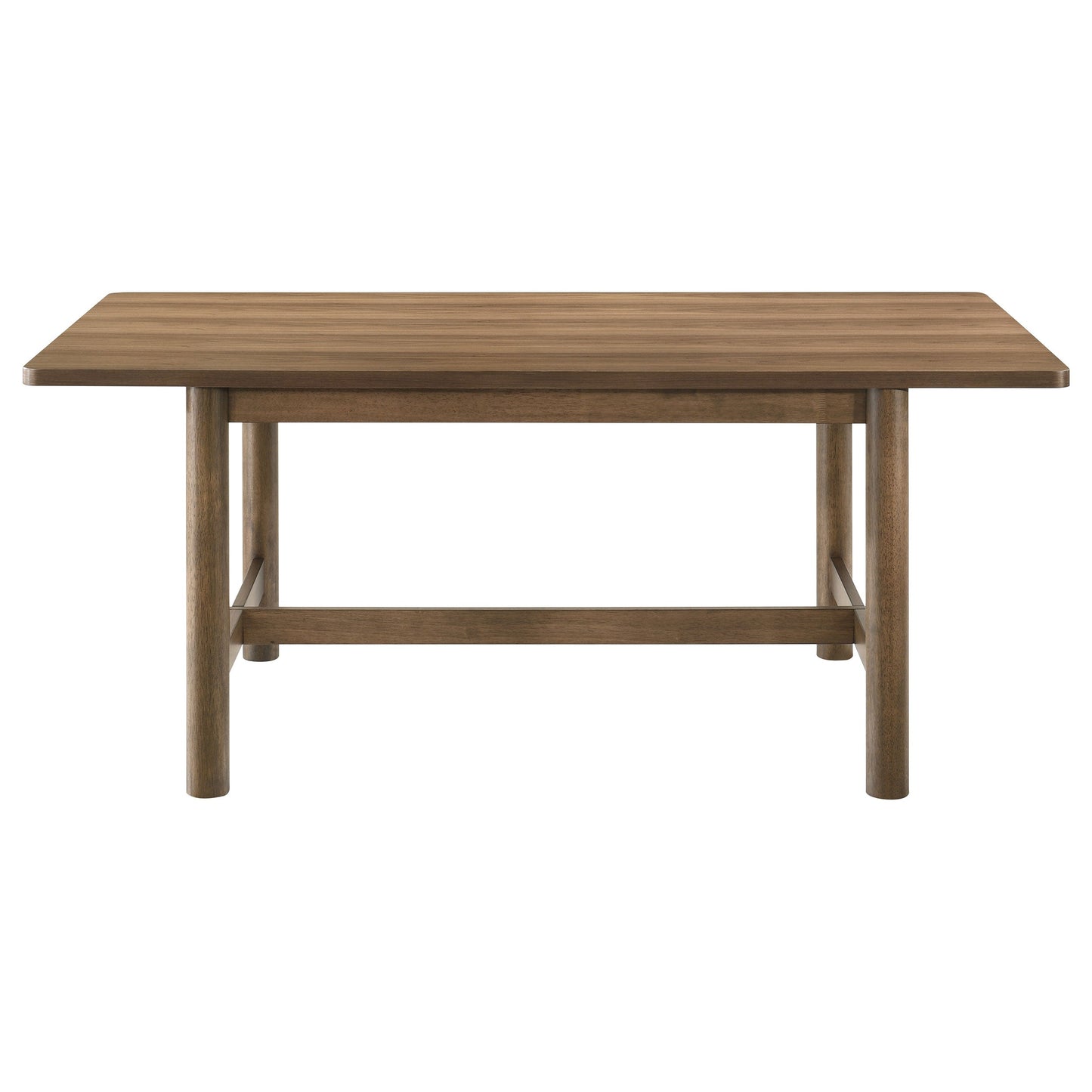 Mesa de comedor rectangular de madera Crestmore de 71 pulgadas en nogal