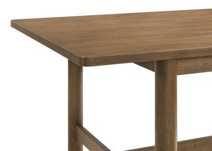 Mesa de comedor rectangular de madera Crestmore de 71 pulgadas en nogal