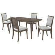Juego de comedor rectangular Onslow de 59 pulgadas en marrón oscuro