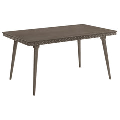 Juego de comedor rectangular Onslow de 59 pulgadas en marrón oscuro