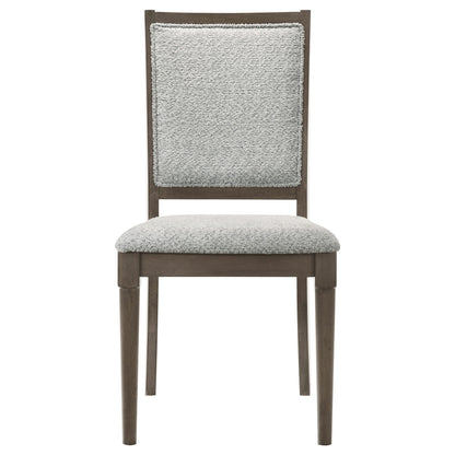 Silla de comedor tapizada Onslow marrón oscuro (juego de 2)