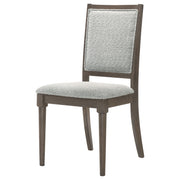 Silla de comedor tapizada Onslow marrón oscuro (juego de 2)