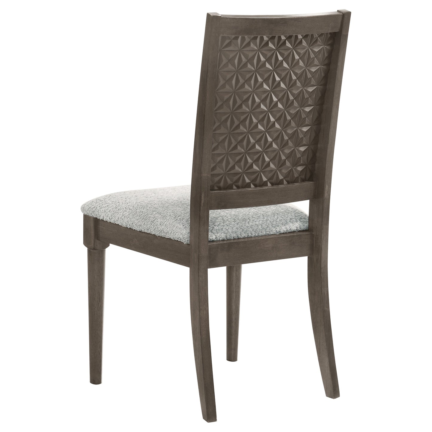 Silla de comedor tapizada Onslow marrón oscuro (juego de 2)
