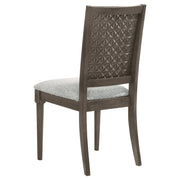 Silla de comedor tapizada Onslow marrón oscuro (juego de 2)