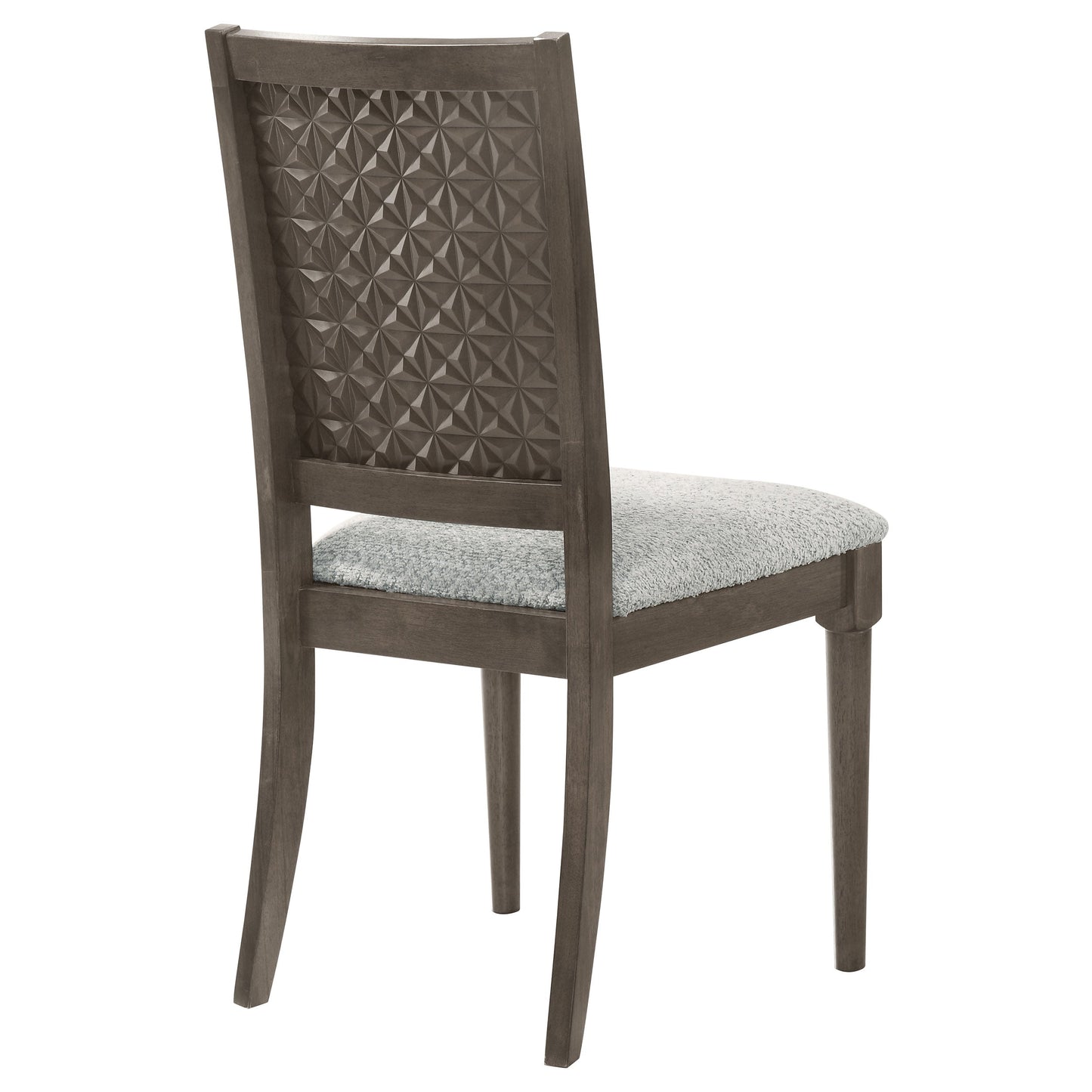 Silla de comedor tapizada Onslow marrón oscuro (juego de 2)
