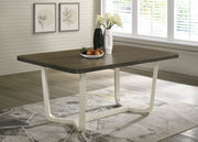 Mesa de comedor rectangular de madera Biloxi de 71 pulgadas en color marrón grisáceo