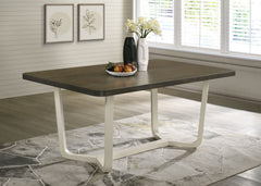 Mesa de comedor rectangular de madera Biloxi de 71 pulgadas en color marrón grisáceo