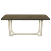 Mesa de comedor rectangular de madera Biloxi de 71 pulgadas en color marrón grisáceo