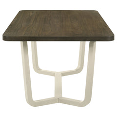Mesa de comedor rectangular de madera Biloxi de 71 pulgadas en color marrón grisáceo