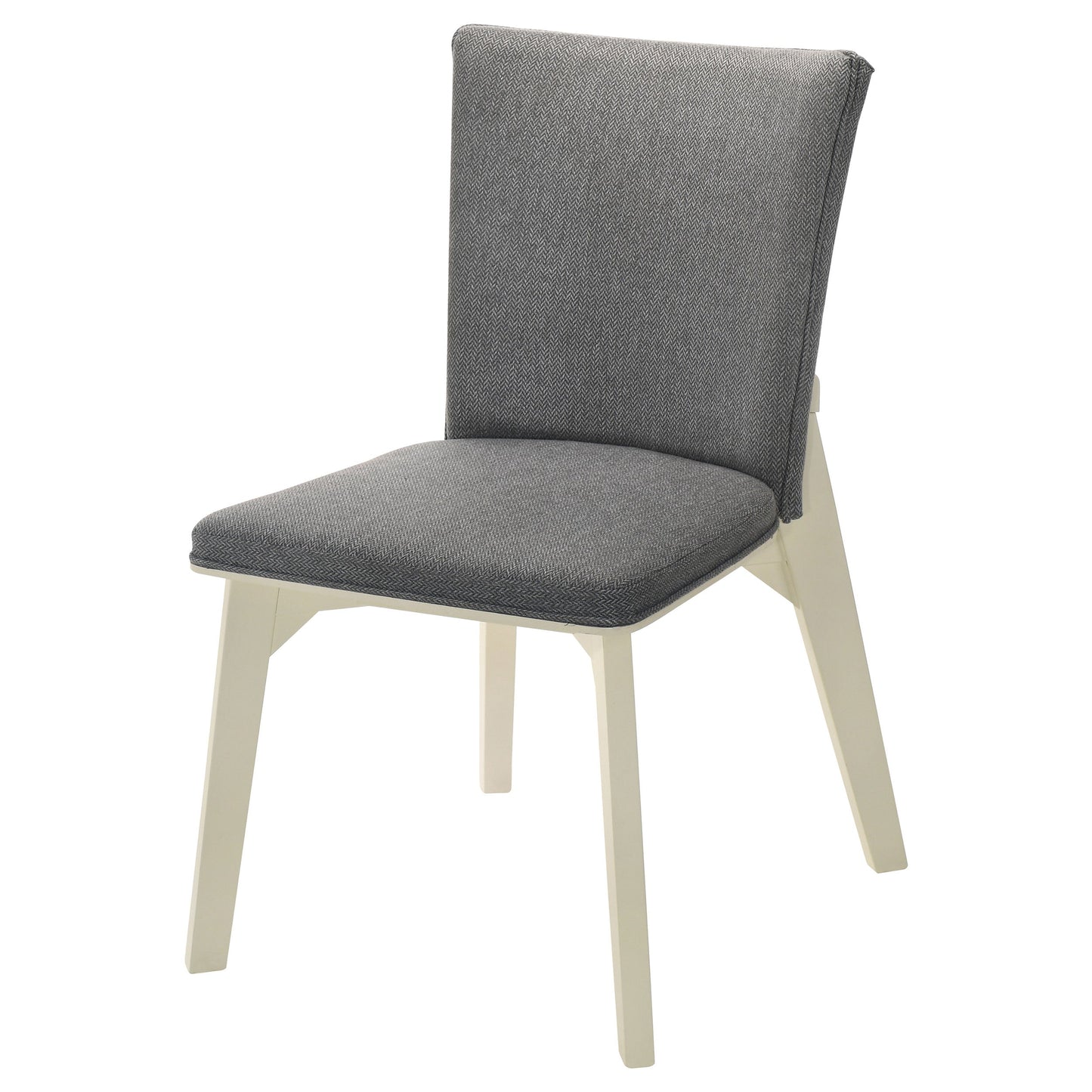 Silla de comedor tapizada Biloxi gris (juego de 2)