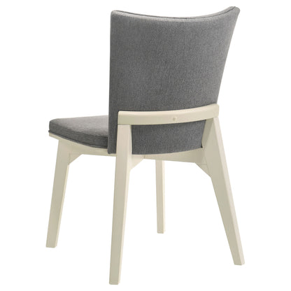 Silla de comedor tapizada Biloxi gris (juego de 2)