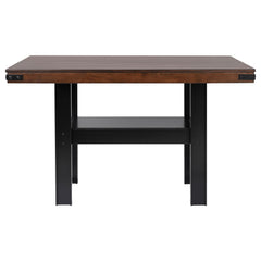 Juego de comedor Patterson de altura de mostrador en roble mango