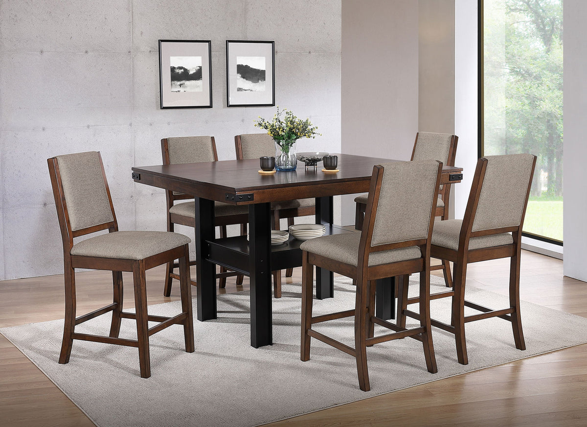 Patterson Counter Height Dining Set Mango Oak