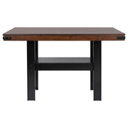 Mesa de comedor Patterson de 60 pulgadas de altura de mostrador en roble mango