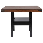 Mesa de comedor Patterson de 60 pulgadas de altura de mostrador en roble mango