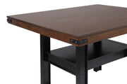 Mesa de comedor Patterson de 60 pulgadas de altura de mostrador en roble mango
