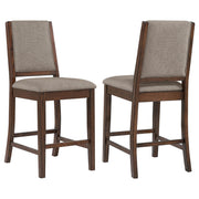 Silla de mostrador tapizada Patterson de roble mango (juego de 2)