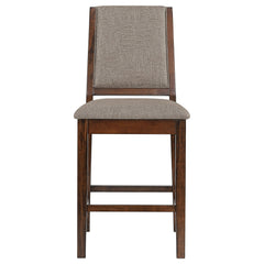 Silla de mostrador tapizada Patterson de roble mango (juego de 2)