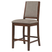 Silla de mostrador tapizada Patterson de roble mango (juego de 2)