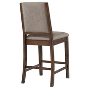 Silla de mostrador tapizada Patterson de roble mango (juego de 2)