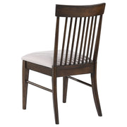 Silla de comedor auxiliar Everton Wood en nogal oscuro (juego de 2)