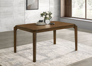 Mesa de comedor rectangular de madera Almonte de 59 pulgadas en marrón oscuro