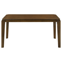 Mesa de comedor rectangular de madera Almonte de 59 pulgadas en marrón oscuro