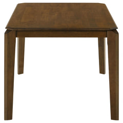 Mesa de comedor rectangular de madera Almonte de 59 pulgadas en marrón oscuro