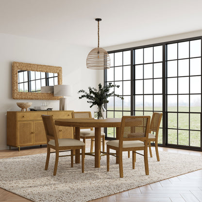 Arini Round Dining Room Table Set Sand Wash