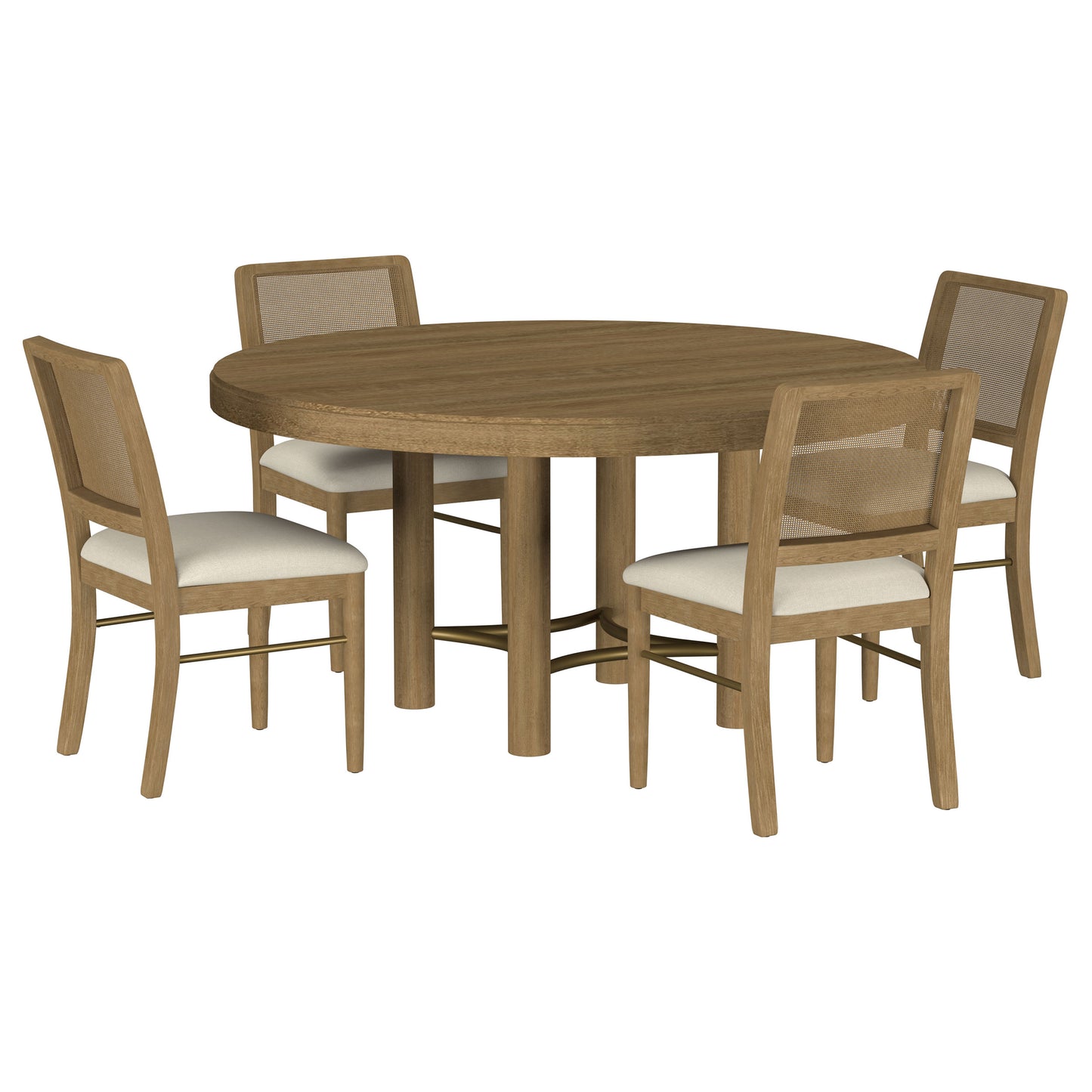 Arini Round Dining Room Table Set Sand Wash